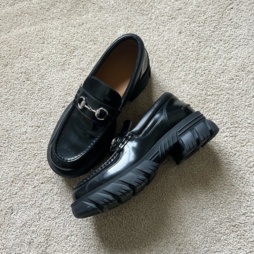 Gucci mens Horsebit loafer (chunky rubber sole) size 8.5UK (9.5US)